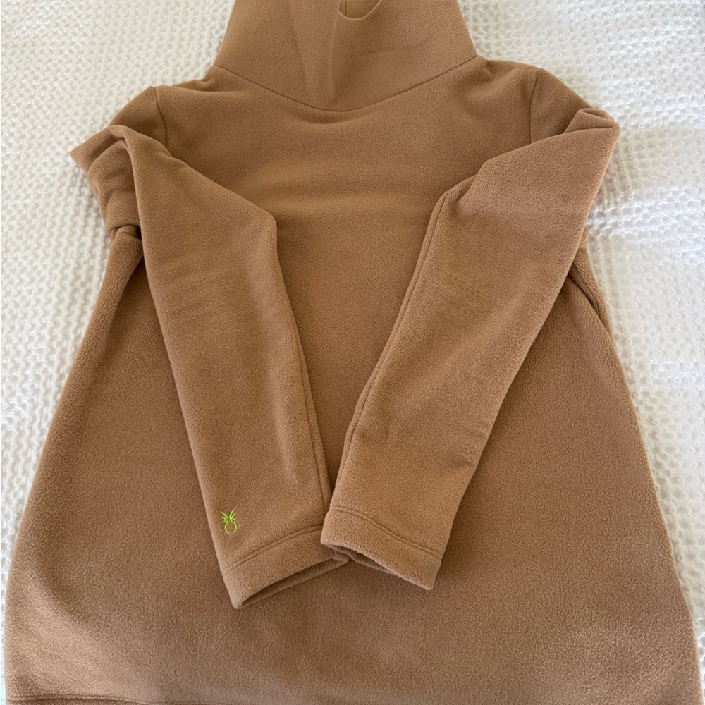 Dudley Stephens Camel Cowl Neck Sweater
